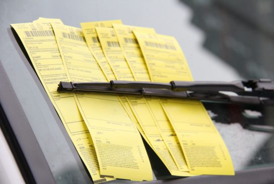 Sample parking tickets